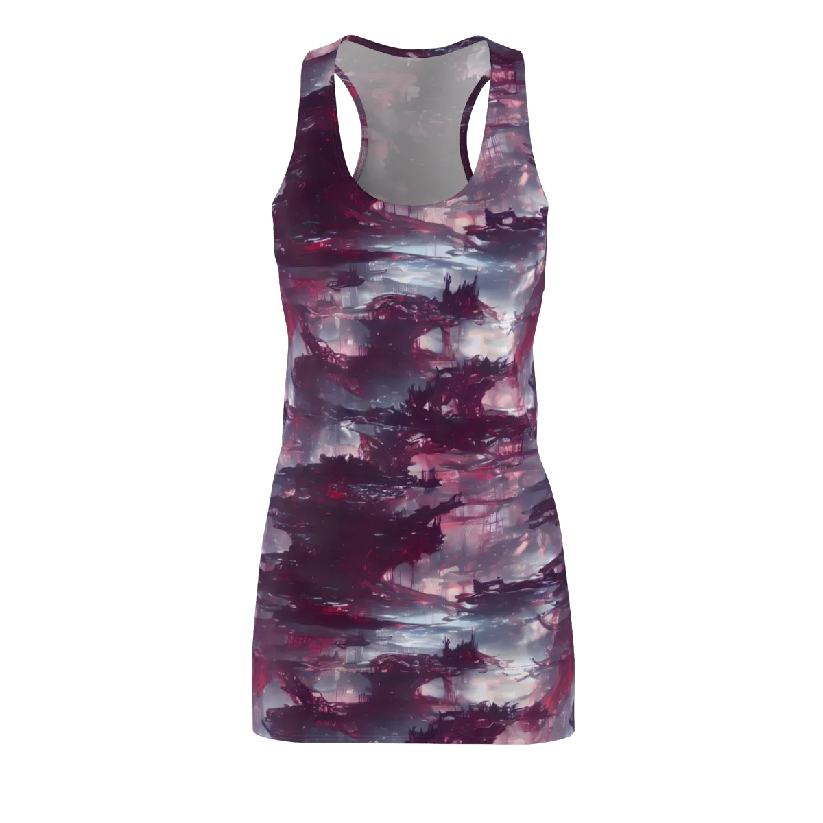 Twilight Fortresses on Racerback Dress — Front