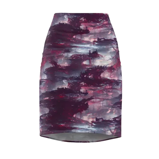 Twilight Fortresses on a Pencil Skirt