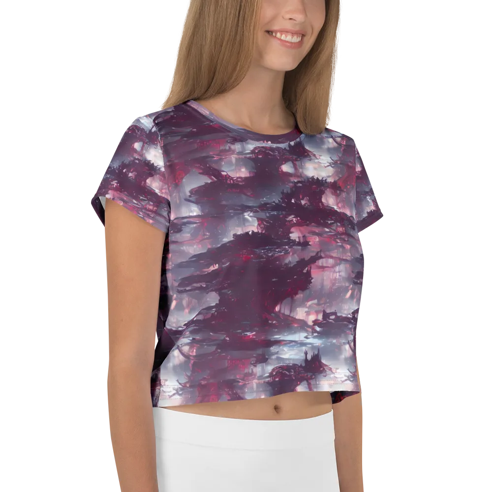 Twilight Fortresses on Crop Tee — Right
