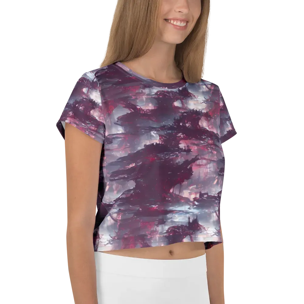 Twilight Fortresses on Crop Tee — Right