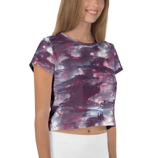 Twilight Fortresses on a Crop Tee