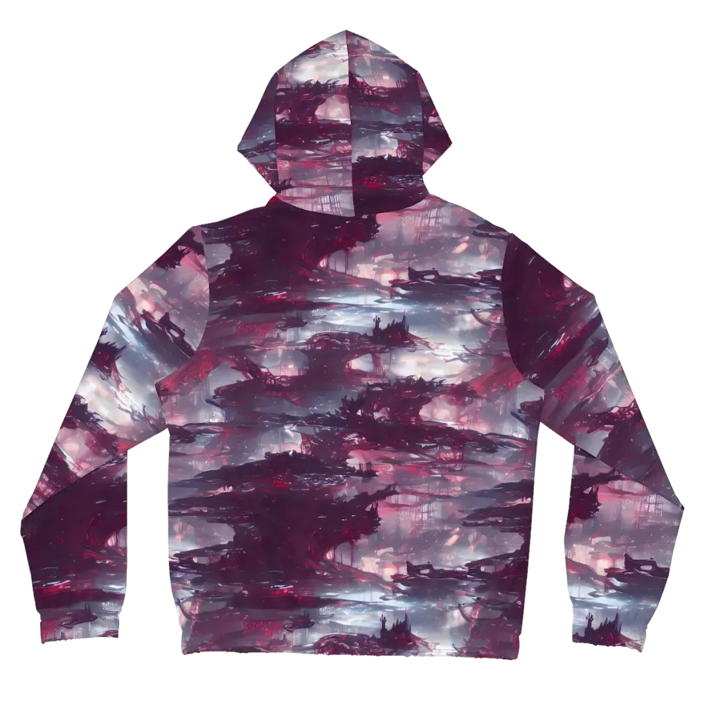 Twilight Fortresses on Women's Full-Zip Hoodie — Back