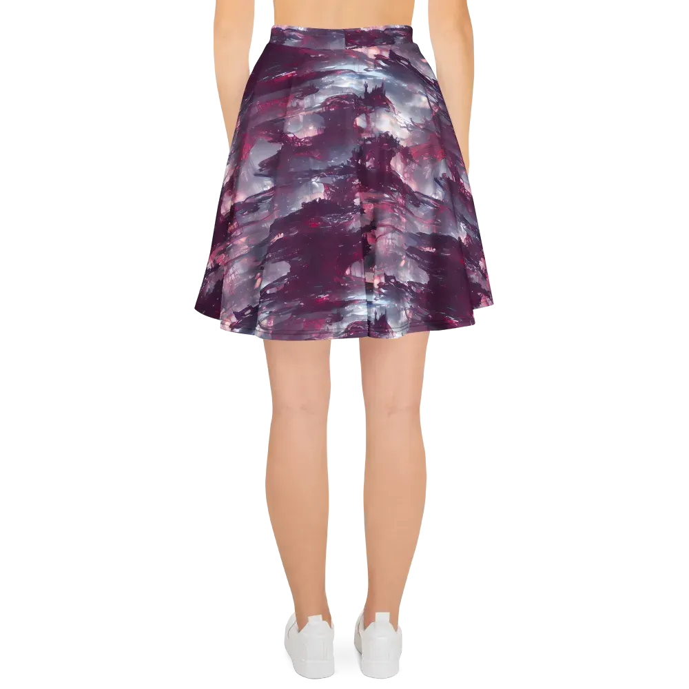 Twilight Fortresses on Skater Skirt — Back
