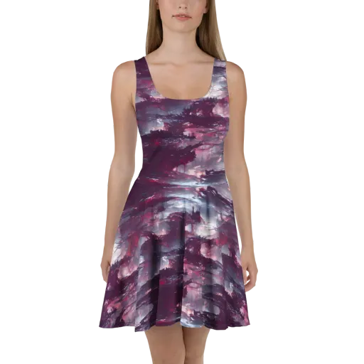 Twilight Fortresses on a Skater Dress