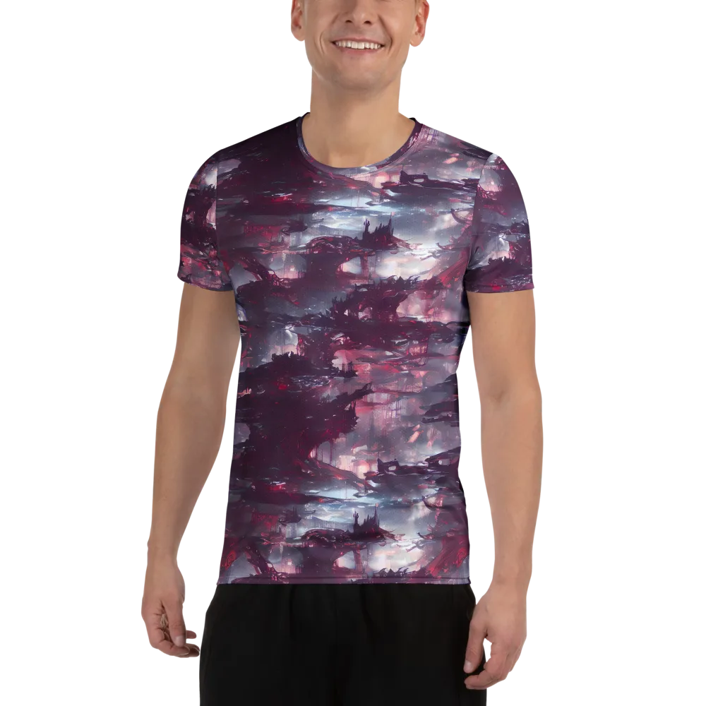 Twilight Fortresses on Men's Athletic T-Shirt — Front
