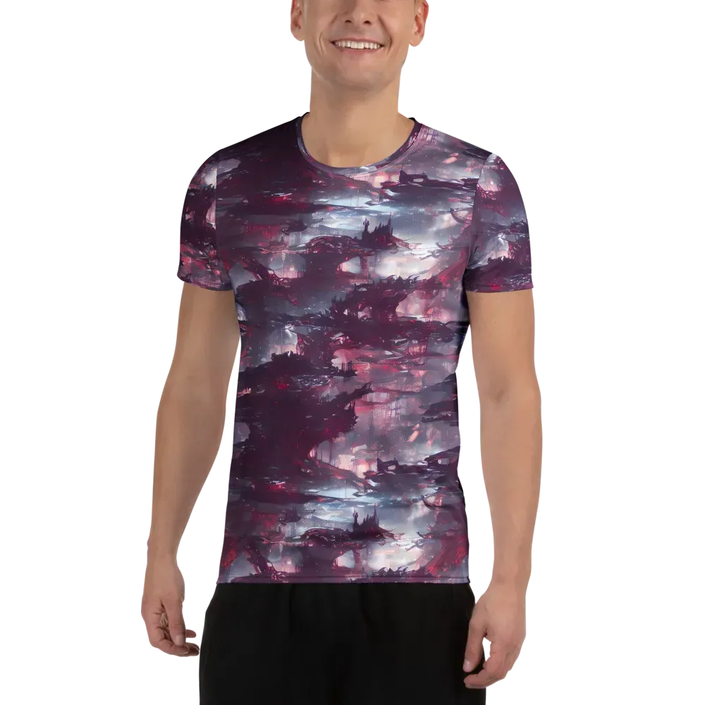 Twilight Fortresses on Men's Athletic T-Shirt — Front