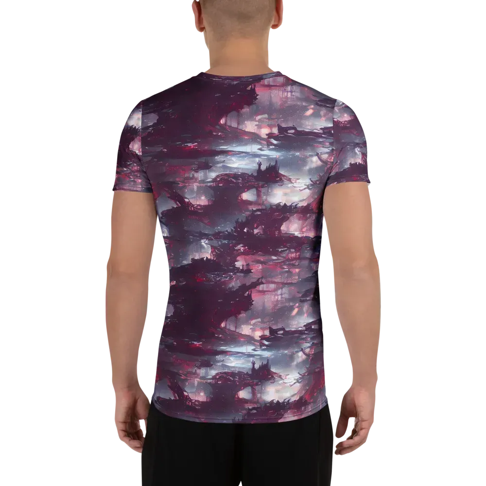 Twilight Fortresses on Men's Athletic T-Shirt — Back