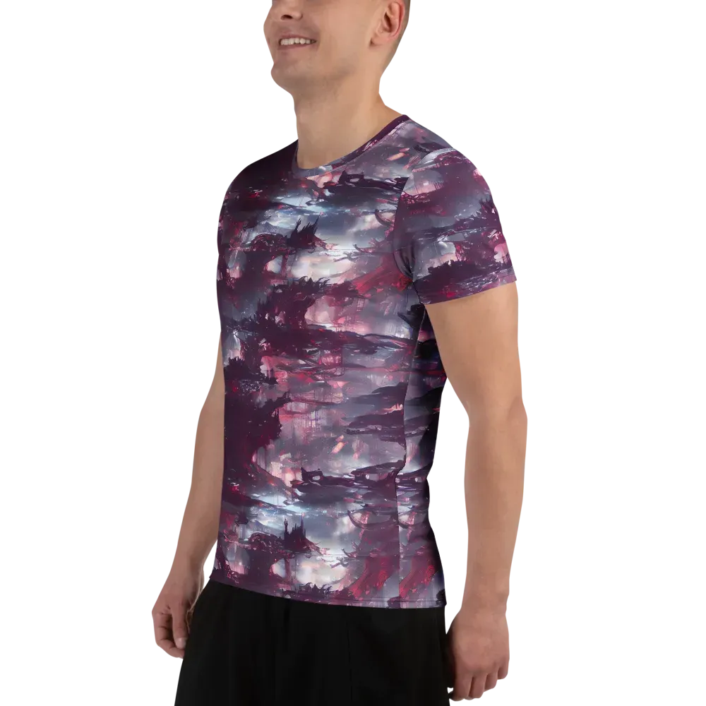 Twilight Fortresses on Men's Athletic T-Shirt — Left