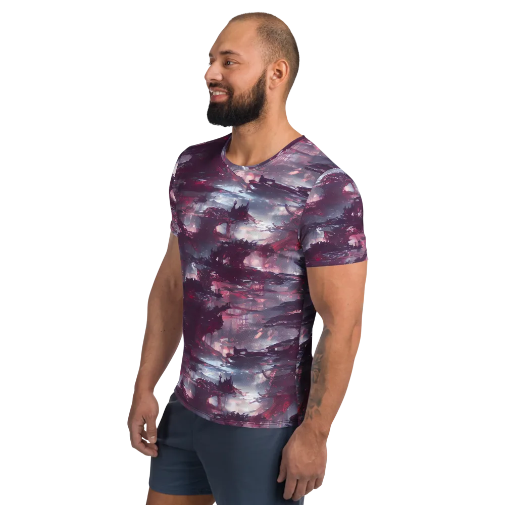 Twilight Fortresses on Men's Athletic T-Shirt — Left