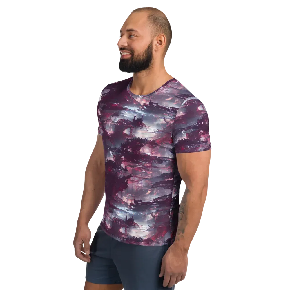 Twilight Fortresses on Men's Athletic T-Shirt — Left