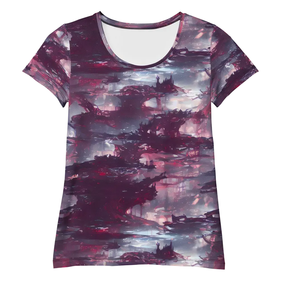 Twilight Fortresses on Women's Athletic T-Shirt — Front
