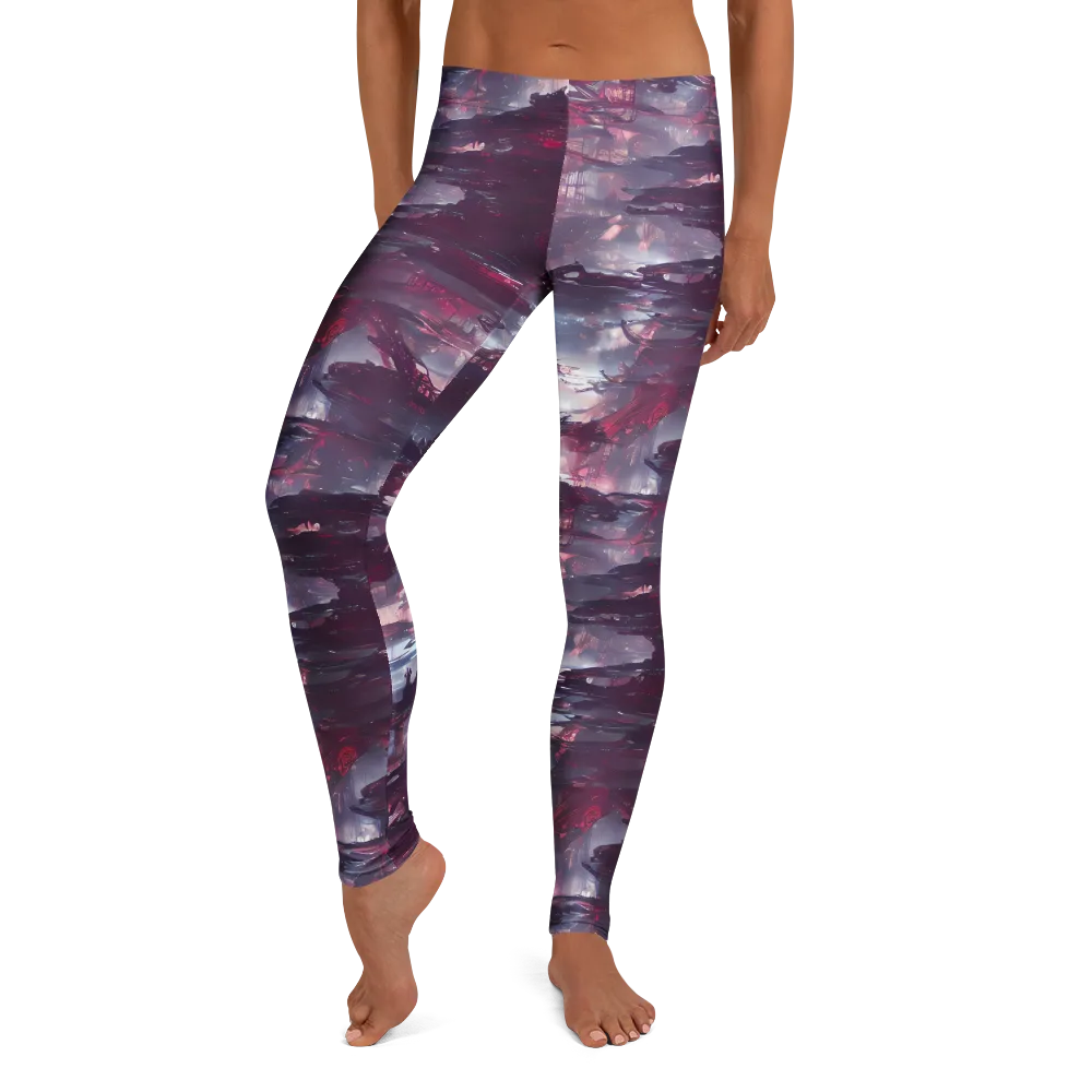 Twilight Fortresses on Leggings — Front