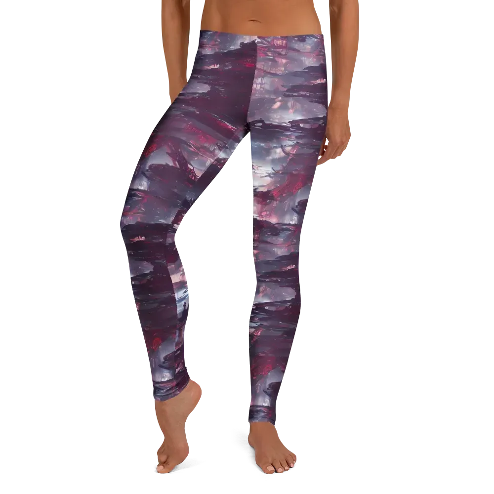 Twilight Fortresses on Leggings — Front