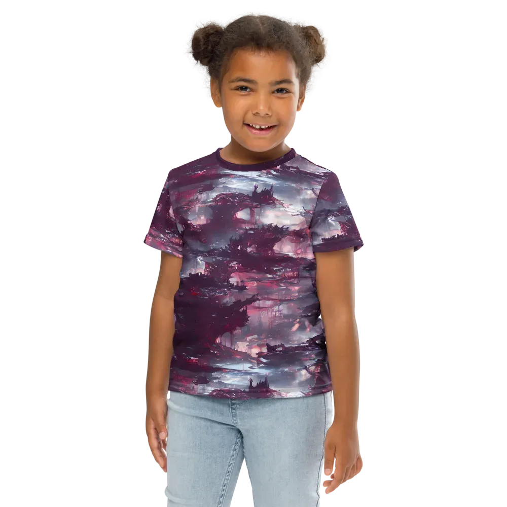 Twilight Fortresses on Kids Crew Neck T-Shirt — Front