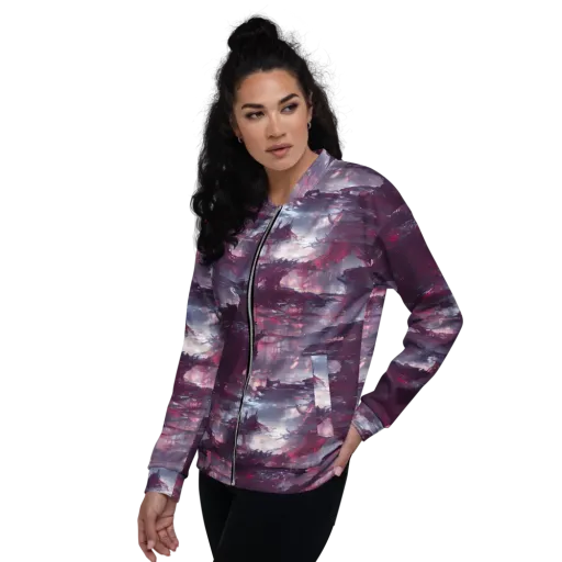 Twilight Fortresses on a Bomber Jacket