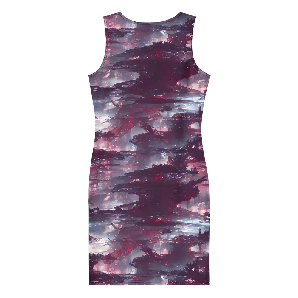 Twilight Fortresses on Bodycon Dress — Back