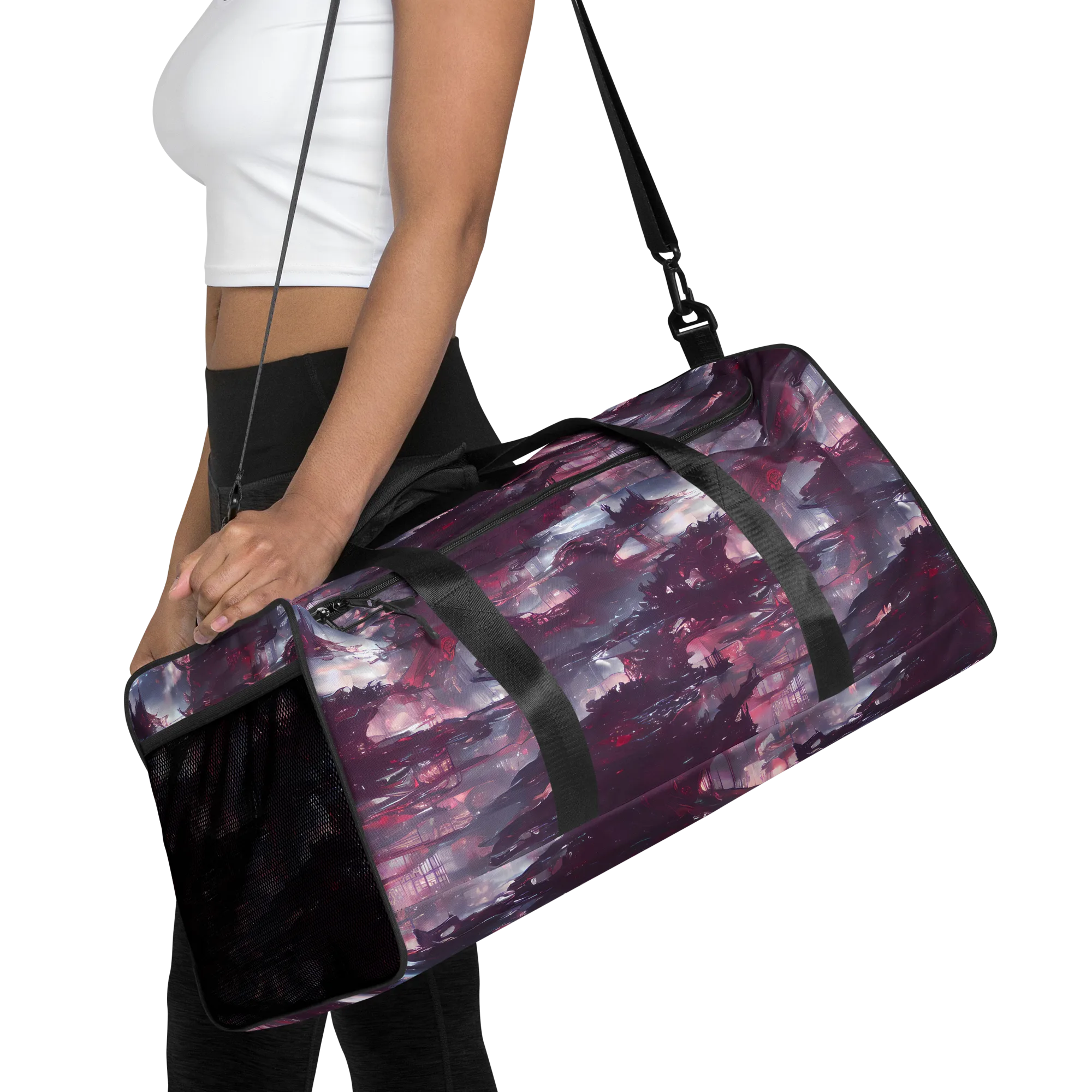 Twilight Fortresses on Duffle Bag — Front