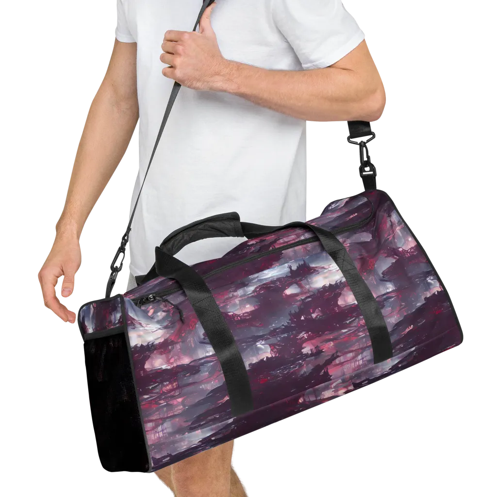 Twilight Fortresses on Duffle Bag — Right Front