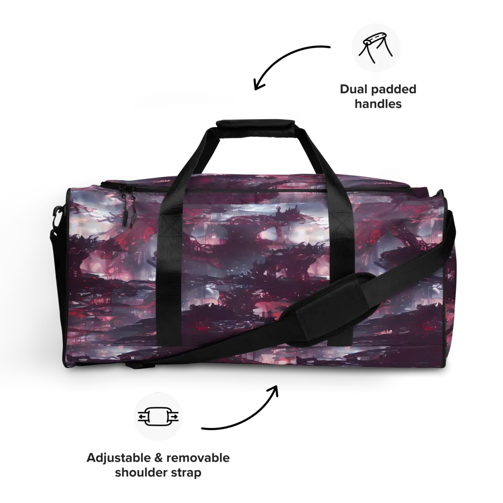 Twilight Fortresses on Duffle Bag — Front