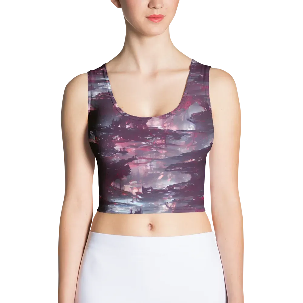 Twilight Fortresses on Crop Top — Front