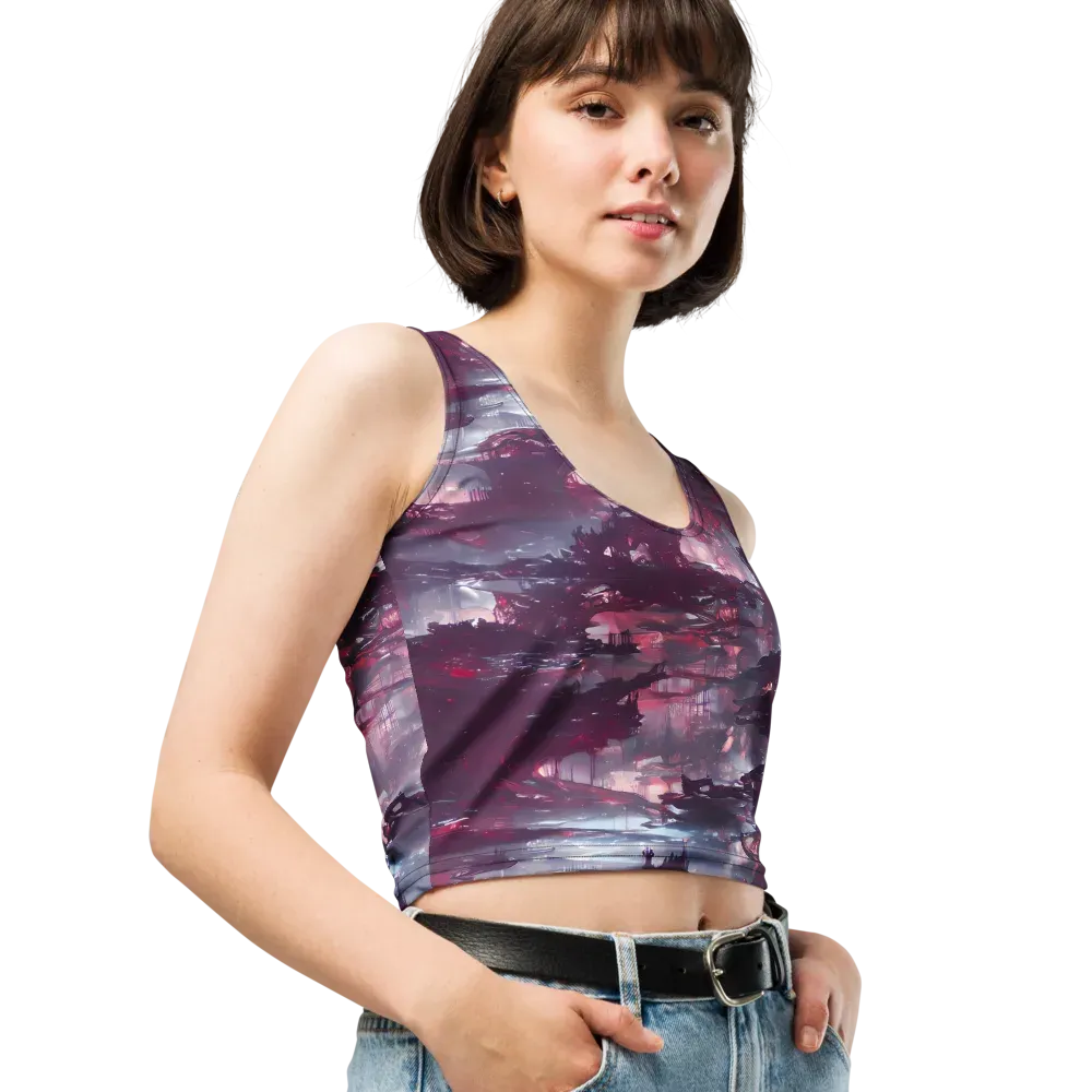 Twilight Fortresses on Crop Top — Right Front