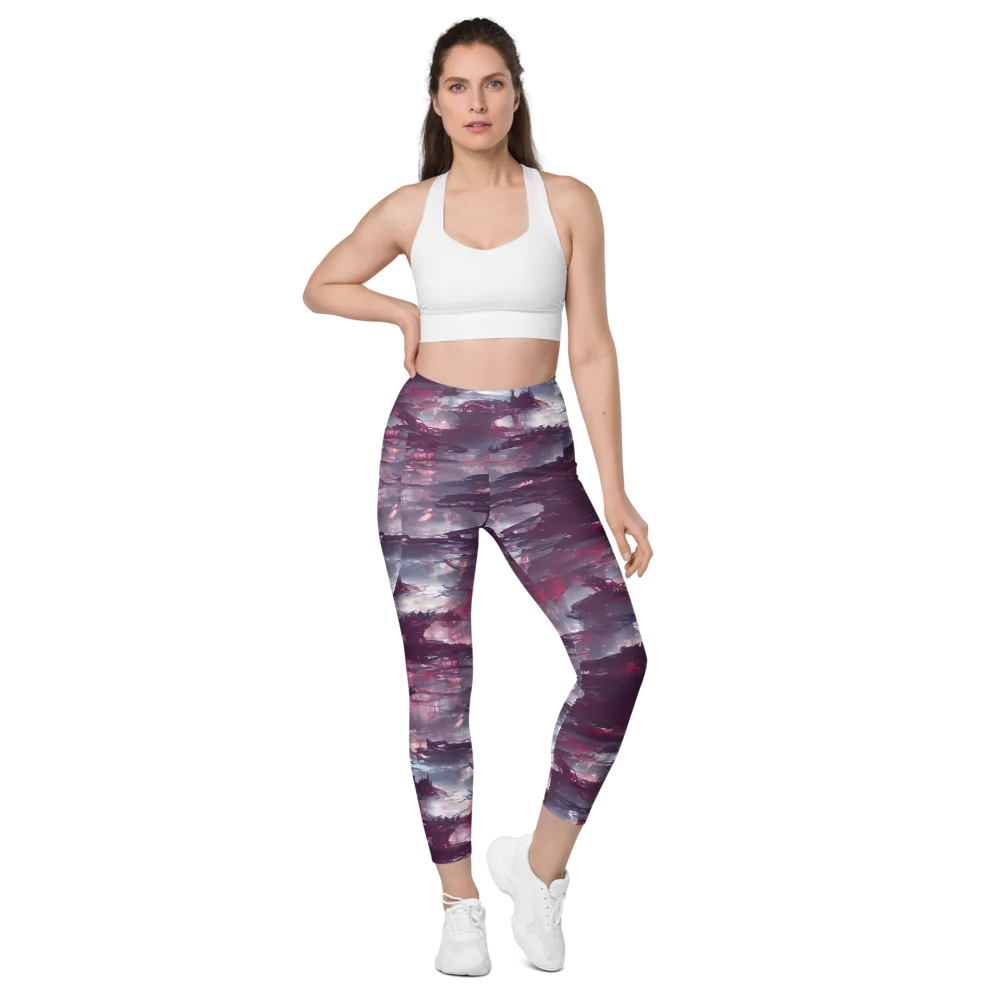 Twilight Fortresses on Leggings with Pockets — Front
