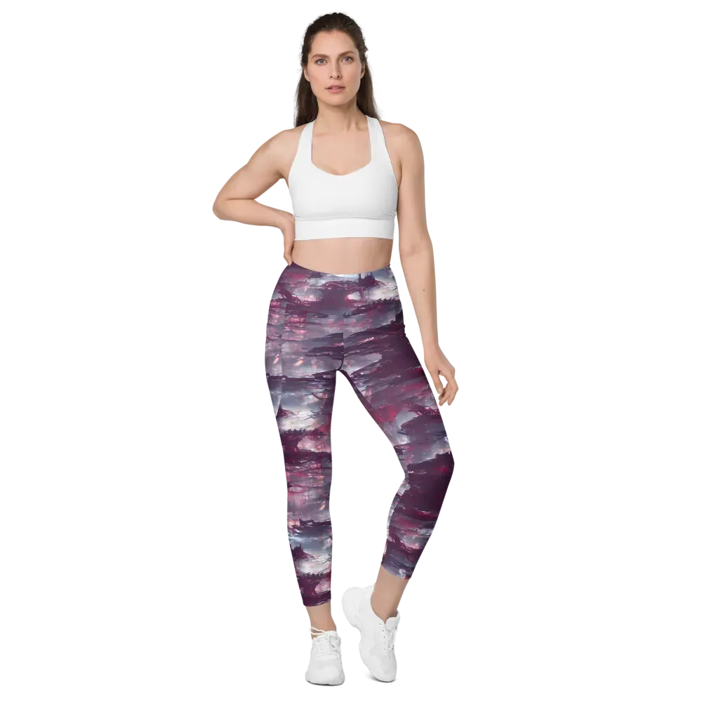 Twilight Fortresses on Leggings with Pockets — Front