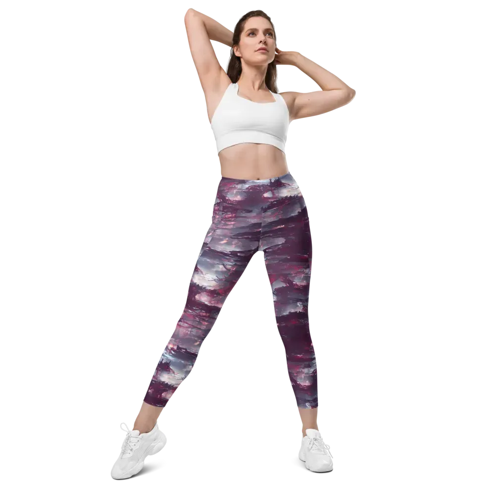 Twilight Fortresses on Leggings with Pockets — Front