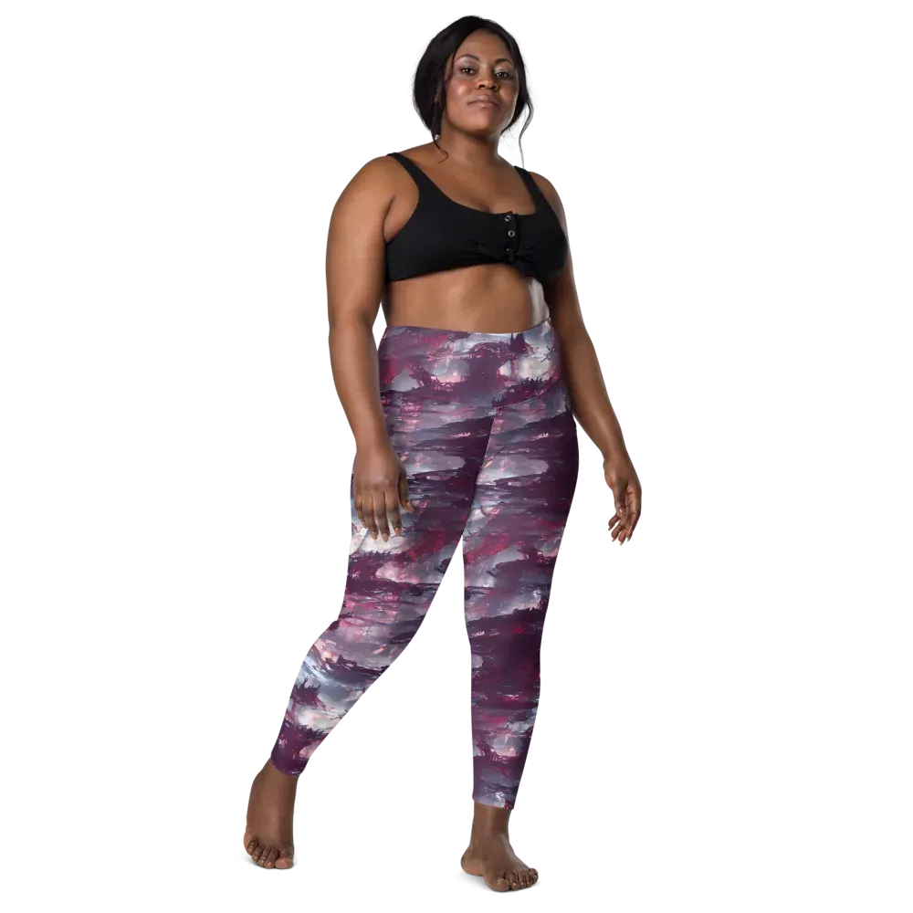 Twilight Fortresses on Leggings with Pockets — Front