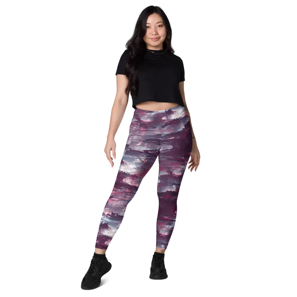 Twilight Fortresses on Leggings with Pockets — Front