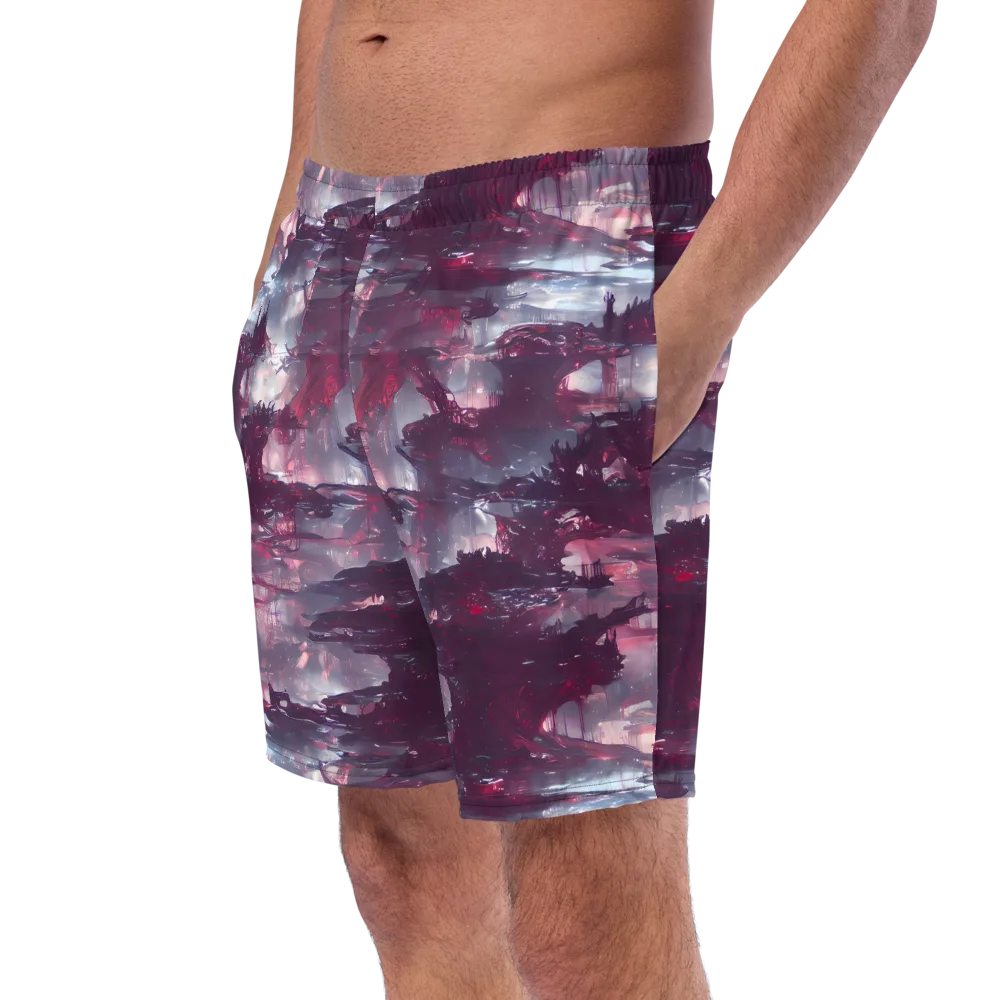 Twilight Fortresses on Swim Trunks — Left Front