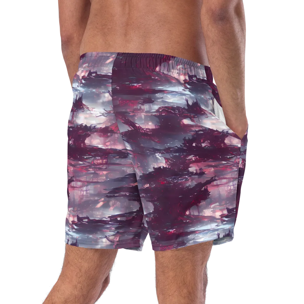 Twilight Fortresses on Swim Trunks — Right Back