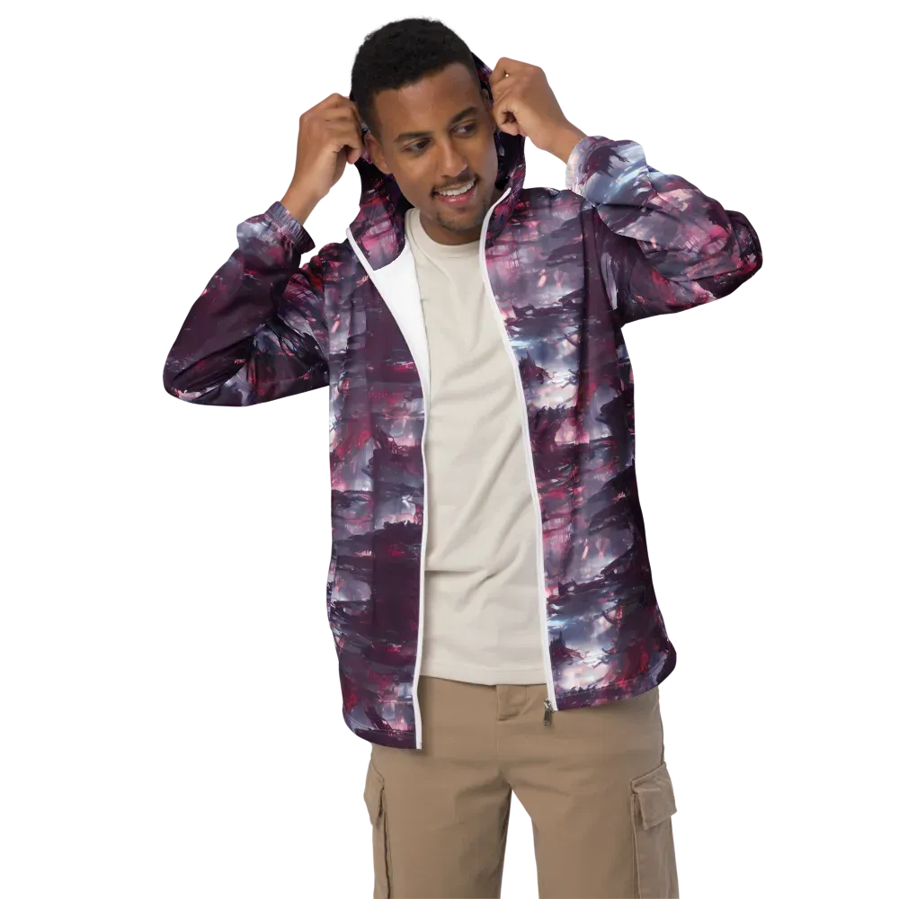 Twilight Fortresses on Men's Windbreaker — Front