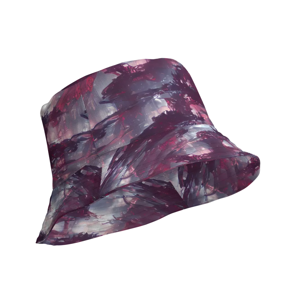 Twilight Fortresses on Reversible Bucket Hat — Product details Outside