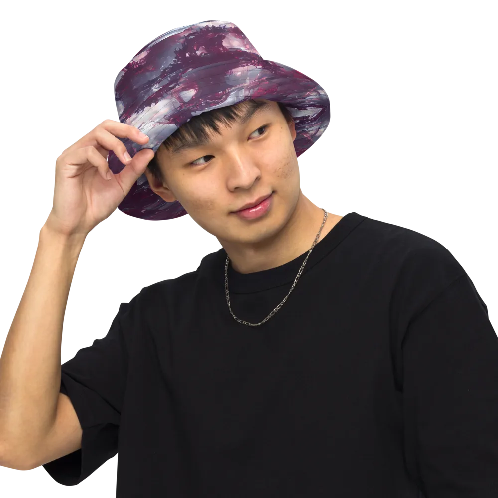 Twilight Fortresses on Reversible Bucket Hat — Front Inside