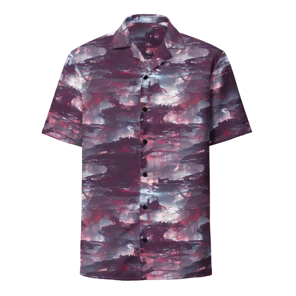 Twilight Fortresses on Button Shirt — Front
