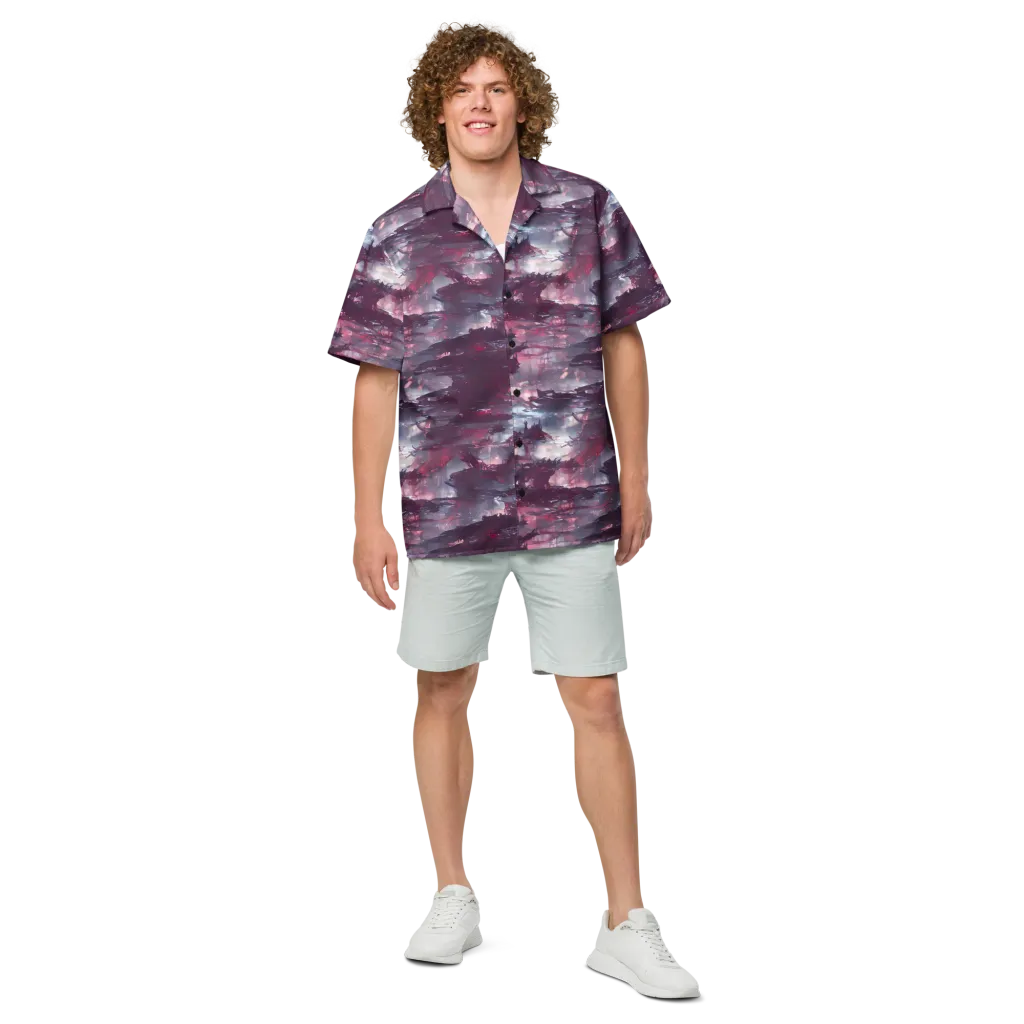 Twilight Fortresses on Button Shirt — Front