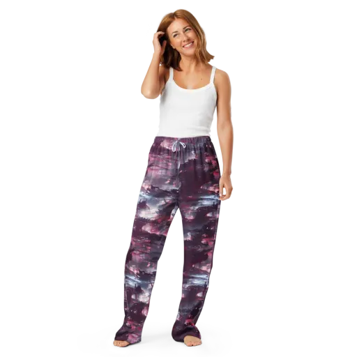 Twilight Fortresses on a Women's Pajama Pants