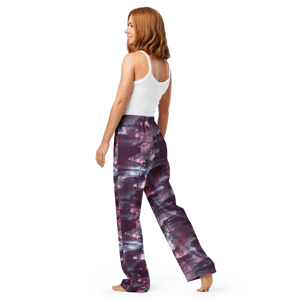 Twilight Fortresses on Women's Pajama Pants — Back