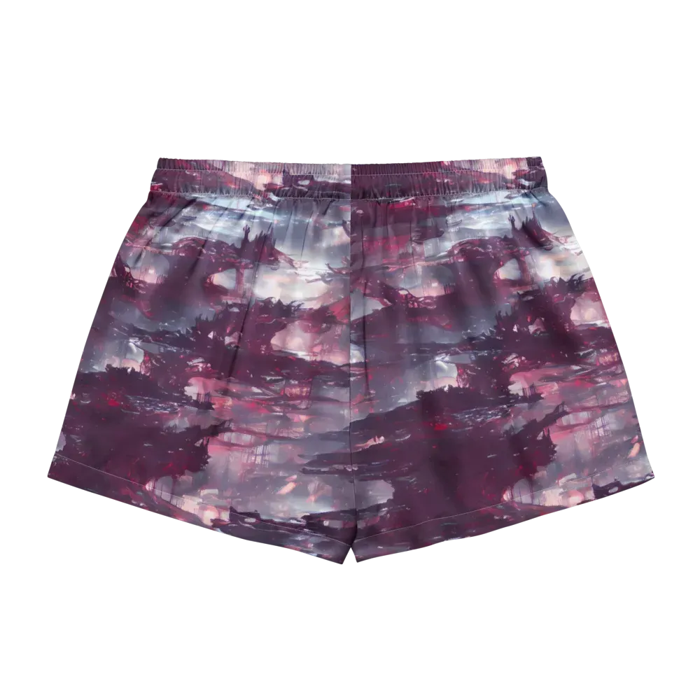 Twilight Fortresses on Women's Pajama Shorts — Back