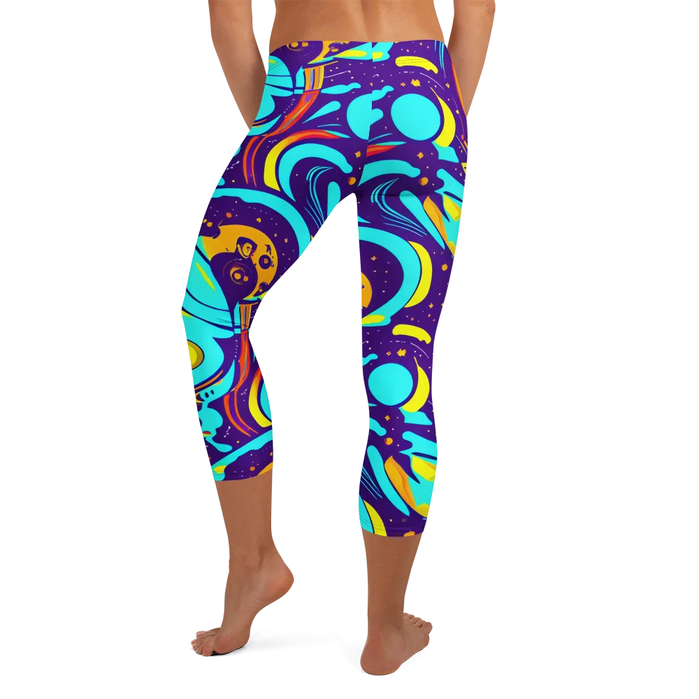 Blasted Bazaar on Capri Leggings — Back