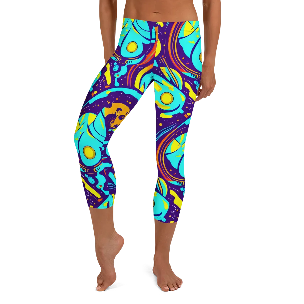 Blasted Bazaar on Capri Leggings — Front