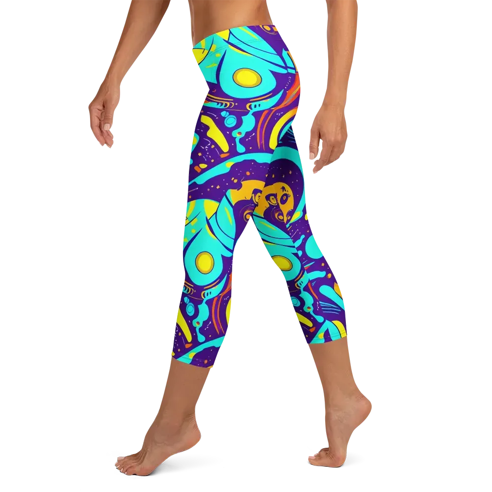 Blasted Bazaar on Capri Leggings — Left