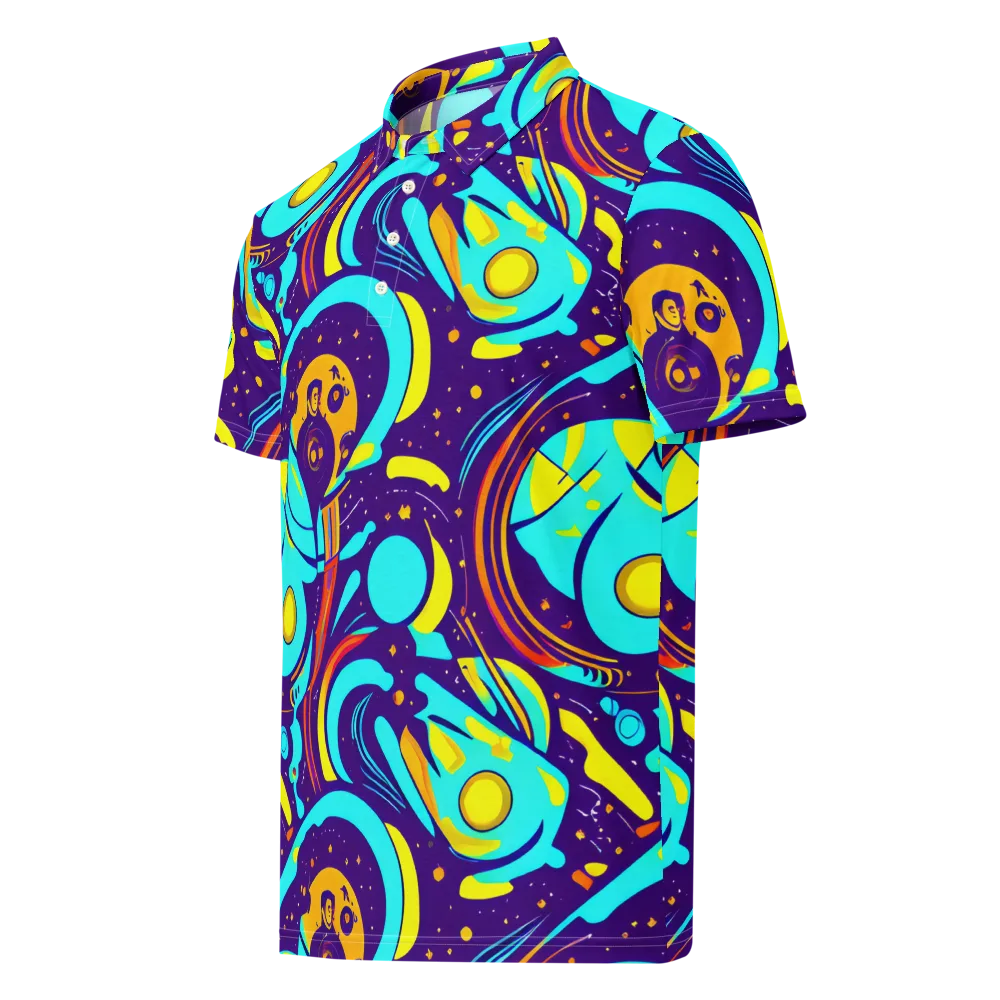 Blasted Bazaar on Men's Slim Fit Polo Shirt — Left Front