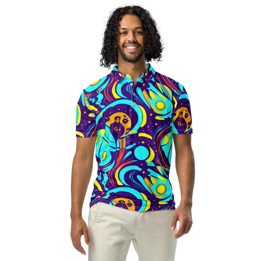 Blasted Bazaar on Men's Slim Fit Polo Shirt — Front