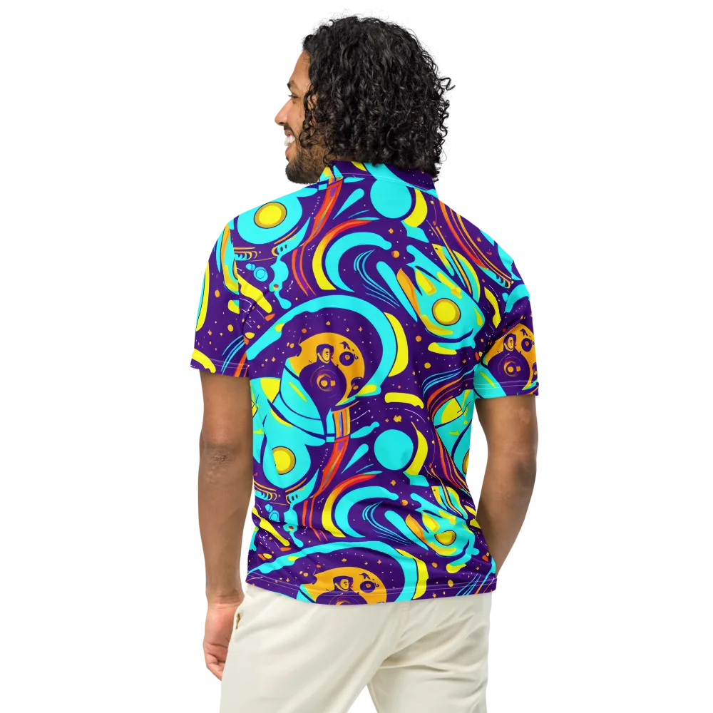 Blasted Bazaar on Men's Slim Fit Polo Shirt — Back