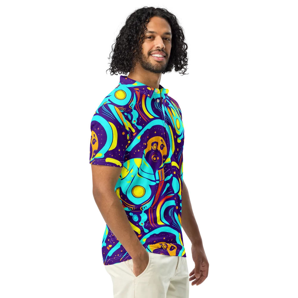 Blasted Bazaar on Men's Slim Fit Polo Shirt — Right Front