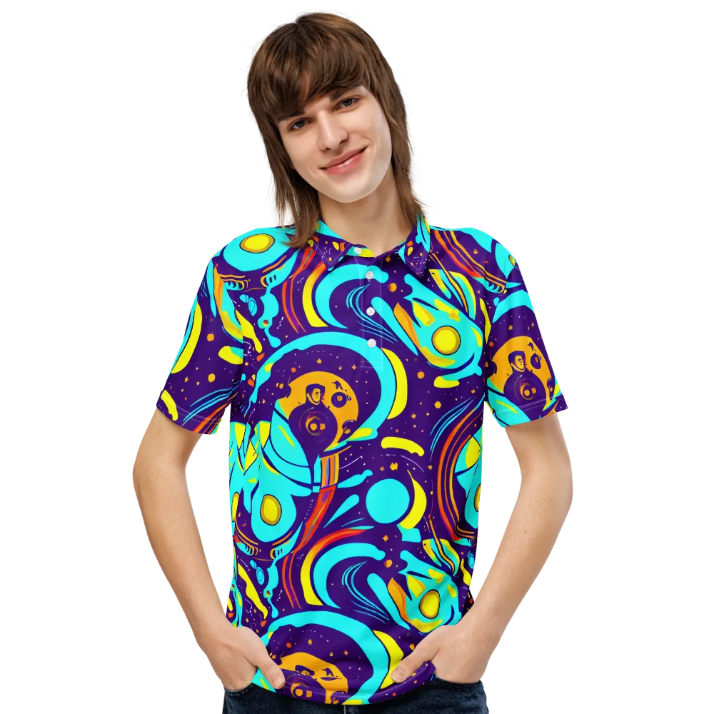 Blasted Bazaar on Men's Slim Fit Polo Shirt — Front