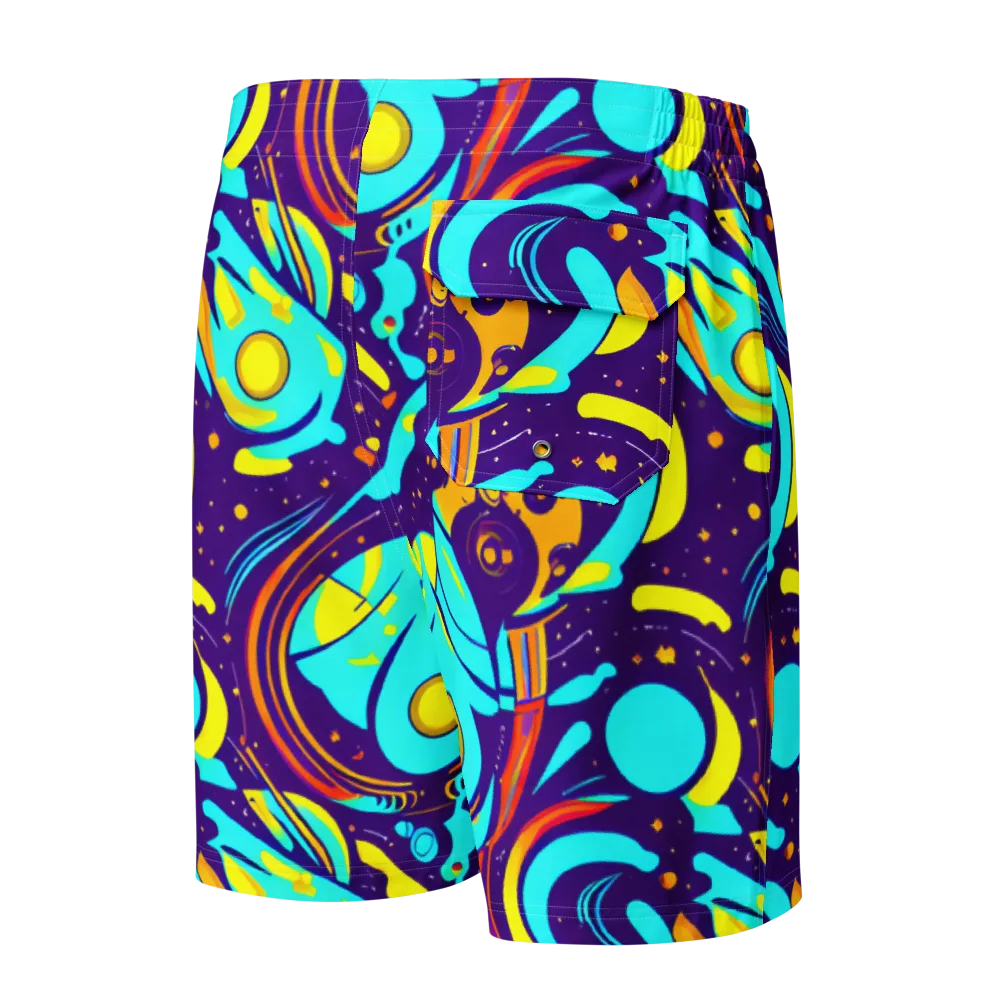 Blasted Bazaar on Men's Board Shorts — Back