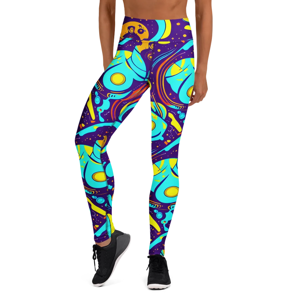 Blasted Bazaar on Yoga Leggings — Front